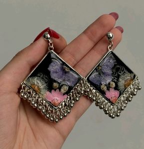Resin Black Jhumka