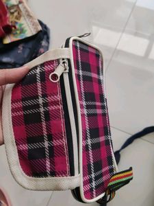 Purple Zippered Wallet+freebie