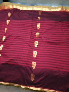 Embellished CottonSilkSaree Without Blous