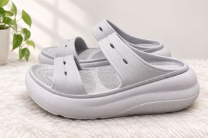 Stylish Grey Platform Sandals