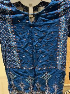 Blue Printed Kurti