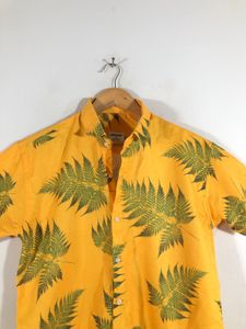 Yellow Printed Casual Shirt(Men’s)
