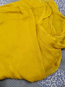 Yellow Anarkali Kurta Set with Embellishments