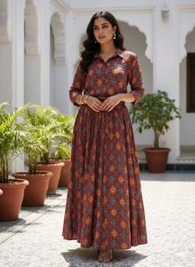 BRANDED- Stylish Dress with shirt and lehenga