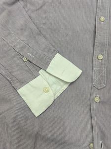 Men's Striped Button-Up Shirt