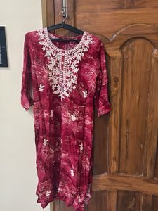 sangria embroidered kurta