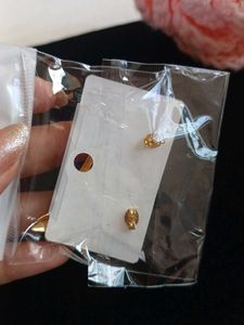 Elegant Gold-Tone Leaf Design Earrings