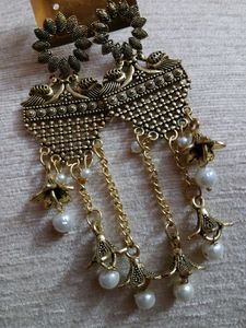 Peacock Earrings 🦚 😀