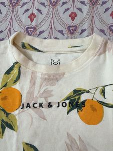Jack &amp; Jones Orange Print T-Shirt