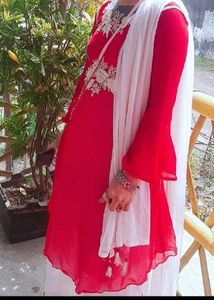 Embroidered gown