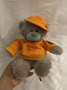 Cute Teddy Bear with Orange Outfit