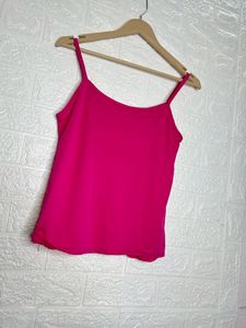 Pink Satin Cami Top