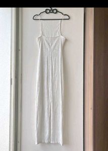 White Bodycon Midi Dress