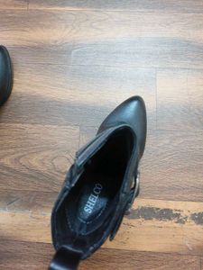 Black Leather Ankle Boots