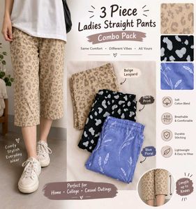 3-Pant Combo Women's Slim-Fit Pants