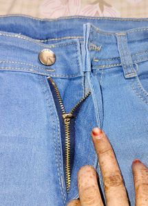 Light Wash Wide Leg Denim Jeans