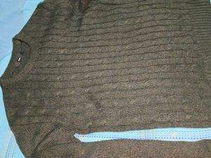 Cozy Cable Knit Sweater mens winters green