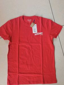 Jack & Jones Red Graphic T-Shirt