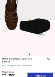 max men's UK9 sandal