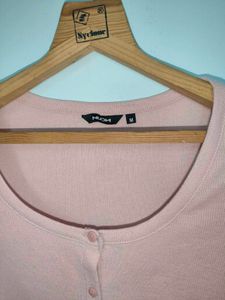 noun blush pink crop top by westside