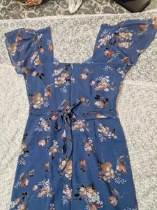 Blue Floral Maxi Dress