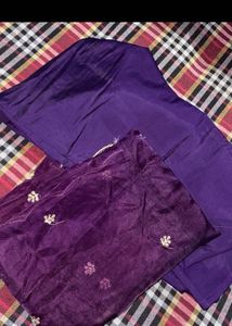 Embroidered Purple Kurta