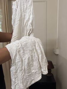 White Lucknowi Palazzo Pants