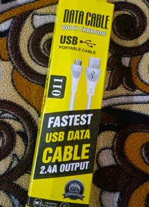 New USB Data Cable | 2.4A Fast Charging