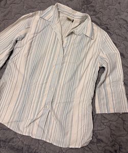 Striped Shirt with bell sleeves