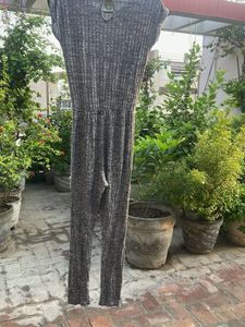 Ribbed Jumpsuit with Pockets
