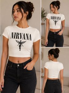 Nirvana Graphic Crop T-Shirt
