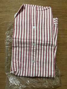 Striped Polo Shirt branded size L pure cotton