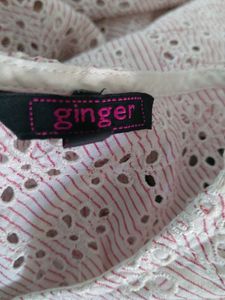 Pink Embroidery Tops (Women's)