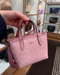 Coach Pink Monogram Mini Tote
