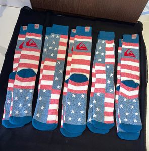 New Imported Quiksilver American Flag Socks