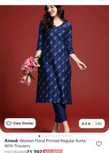 Elegant Blue Ethnic Kurta