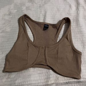 Ribbed Racerback Crop Top