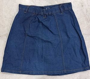 full sleeve top with denim skirt combo