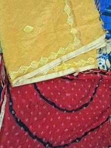 Embellished Yellow Dupatta