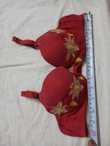 Red pedded 💛Embroidered Bra