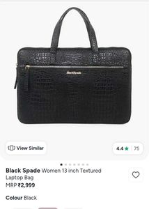 Chic Crocodile Texture Laptop Bag