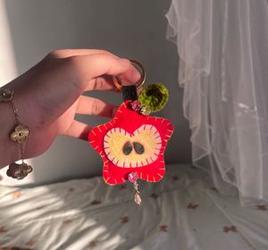 🍎⭐️Handmade Star-Apple Keychain