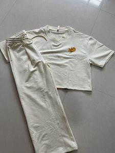 Garfield Embroidered Wide Leg Pyjama Set