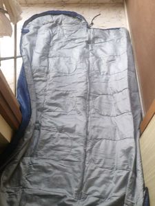 Blue Sleeping Bag with proper working chain