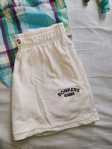 Cream Bonkers Shorts