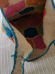 Boho Hexagon Crochet Shoulder Bag