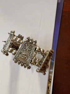 Ethnic Silver Oxidized Bracelet