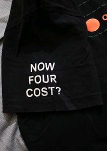 Black "Online/Offline" Graphic T-Shirt