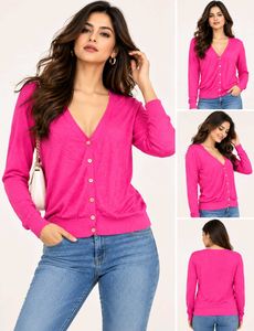🔥 Buy 1, Get 1 Free🔥 Pink Button-Up Cardigan