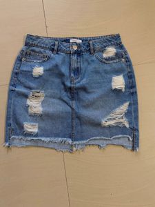 ribbed Denim skirt ( jacqueline de YONG )